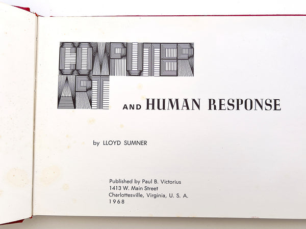 Computer Art and Human Response (signed)
