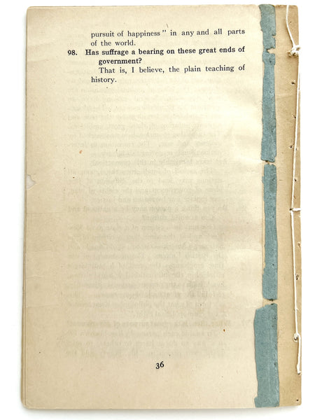 A Primer of Democracy; or, An Exposition of Suffrage and Its Outlook