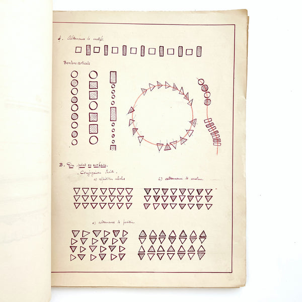 Compositional design and color theory drawings