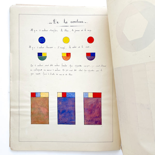 Compositional design and color theory drawings