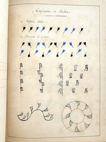 Compositional design and color theory drawings