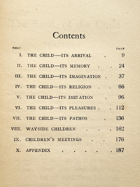 The Book of the Child; An attempt to set down what is in the mind of children