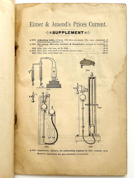 Supplementary Catalogue of Chemical & Physical Apparatus [with] Seibert's Graded Infant-Feeder and Sterilizer advert