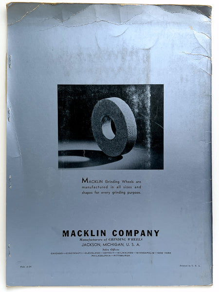 Macklin Grinding Wheels: Protect your Production (cover title)