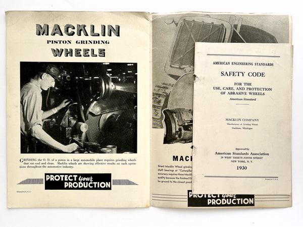 Macklin Grinding Wheels: Protect your Production (cover title)