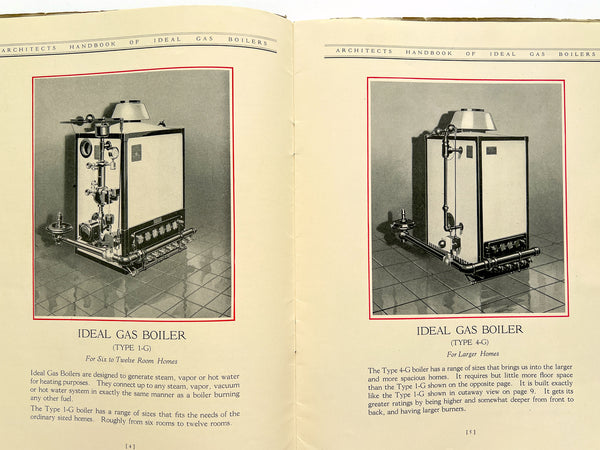 Architects Handbook of Ideal Gas Boilers (A.I.A. File No. 29 f 4)