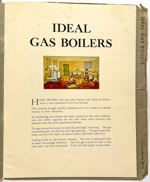 Architects Handbook of Ideal Gas Boilers (A.I.A. File No. 29 f 4)