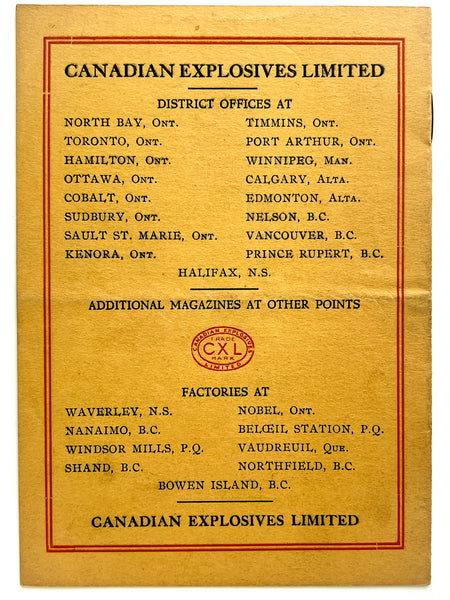 Blasting Accessories Price List No. 12 (Aug 1, 1918)