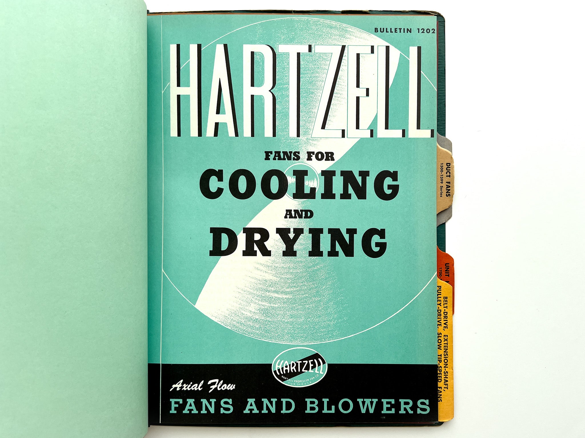 Hartzell Fans and Blowers bound bulletins no. 1001, 1102, 1202, 1302, 1402, 1602, 1701, 1902 (A.I.A. File No. 30-D-1)