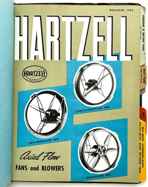 Hartzell Fans and Blowers bound bulletins no. 1001, 1102, 1202, 1302, 1402, 1602, 1701, 1902 (A.I.A. File No. 30-D-1)