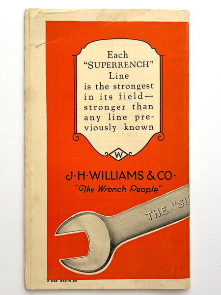 Williams "Superrench" (Chrome-Molybdenum) Wrenches