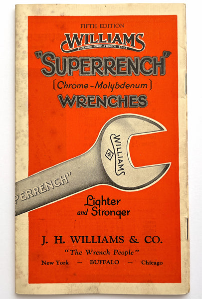 Williams "Superrench" (Chrome-Molybdenum) Wrenches