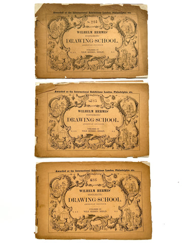 William Hermes' Systematic Drawing-School. American Edition, nos. 284, 285, 286 (3 volumes)