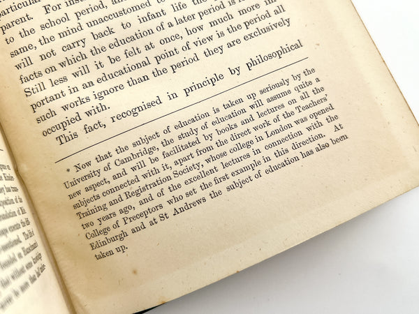 The Kinder-garten: Principles of Froebel's System and their bearing on the education of women; also, remarks on the higher education of women