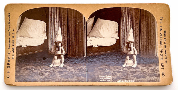 Comic stereoview "The Critic" (Universal Photo Art Co. #4383)