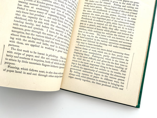 The Kinder-garten: Principles of Froebel's System and their bearing on the education of women; also, remarks on the higher education of women