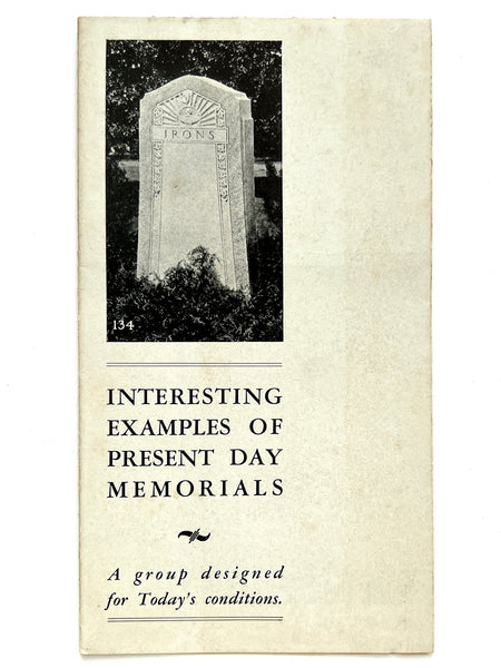 Interesting Examples of Present Day Memorials: A group designed for Today's conditions