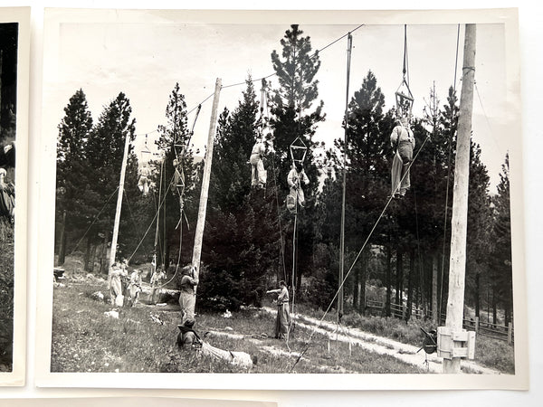 U.S. Forest Service photographs of training for smokejumpers