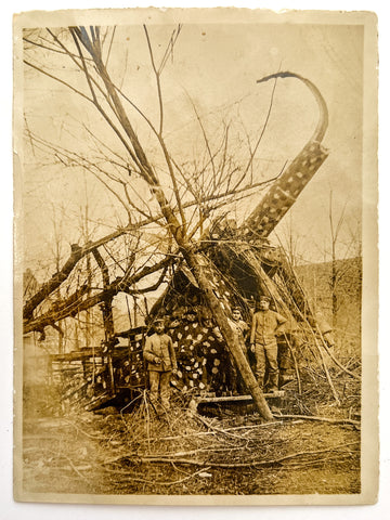 WWI camouflaged artillery in Koblenz, Germany, June 6 1919