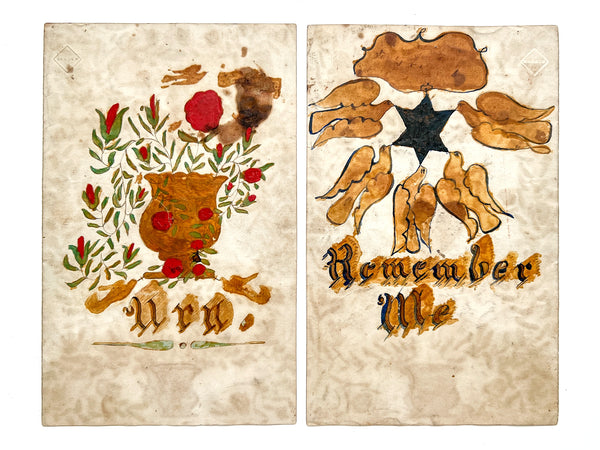 Illustrated manuscript token of remembrance, friendship, and hedged professions of love