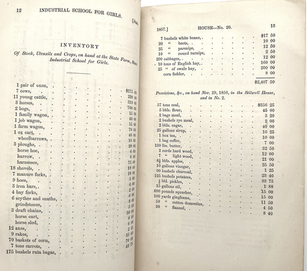 First Annual Report of the Trustees of the State Industrial School for Girls at Lancaster