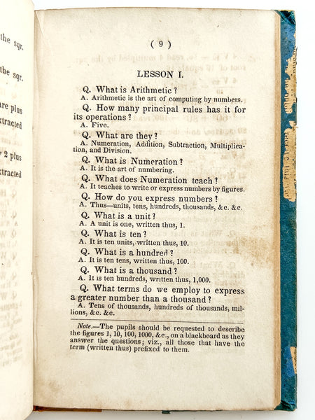 The Rudiments of Arithmetic in Questions and Answers