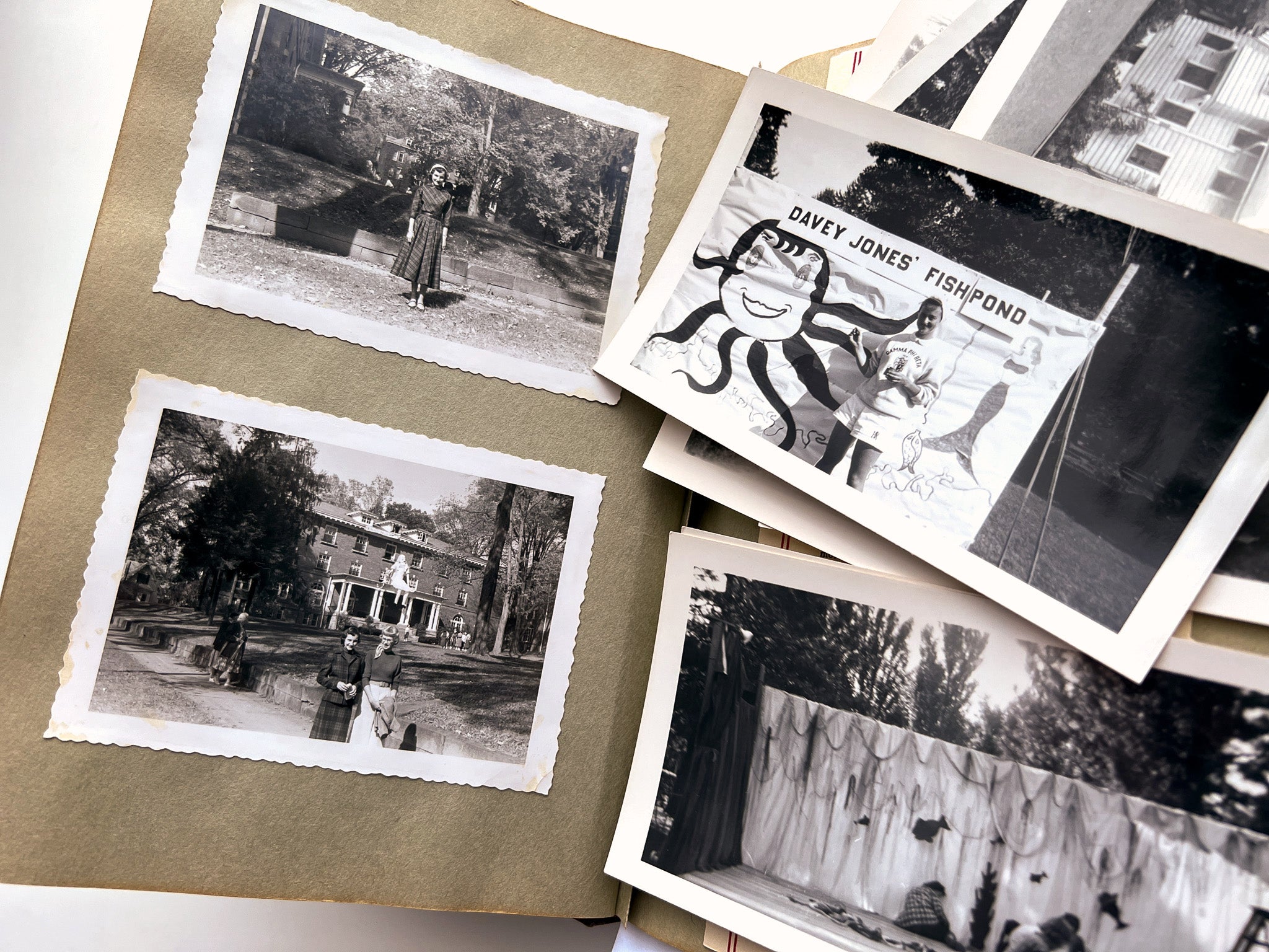 1953-1957 Scrap Book assembled by Marilyn Potts while studying at Mount Union College