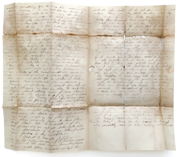 1834 ALS from a Midwest speculator to his brother in Vermont, on mortality and Ohio as the promised land