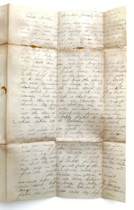 1834 ALS from a Midwest speculator to his brother in Vermont, on mortality and Ohio as the promised land