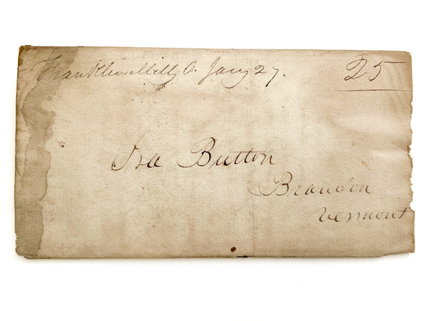 1834 ALS from a Midwest speculator to his brother in Vermont, on mortality and Ohio as the promised land