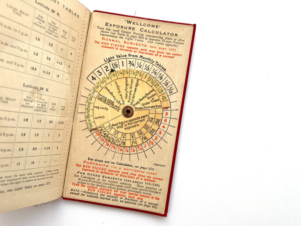 The "Wellcome" Photographic Exposure Calculator Handbook and Diary, 1931