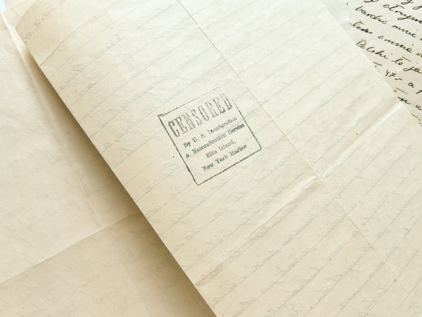 Three letters from a Polish immigrant detained and working in the kitchen at Ellis Island in 1947