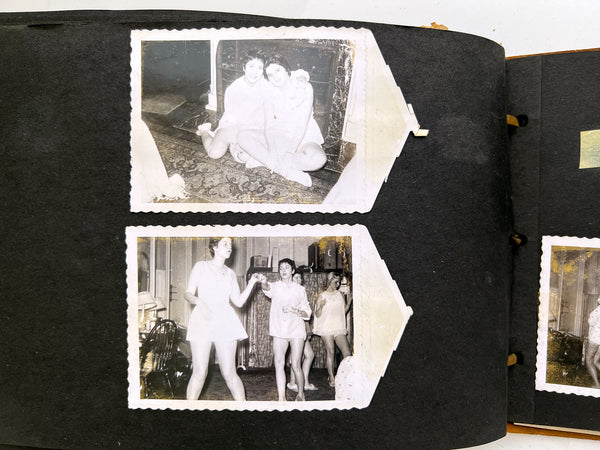 Teenage girl's vernacular photo album of multigenerational women in California ca. 1955