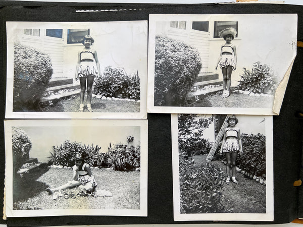 Teenage girl's vernacular photo album of multigenerational women in California ca. 1955