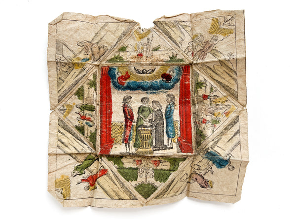 Manuscript liederbuch with three taufbriefe kept by South Bend immigrant Gottfried Poehlman