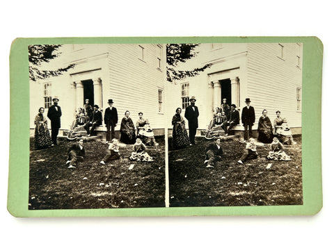 James A. Garfield family stereograph, 1873