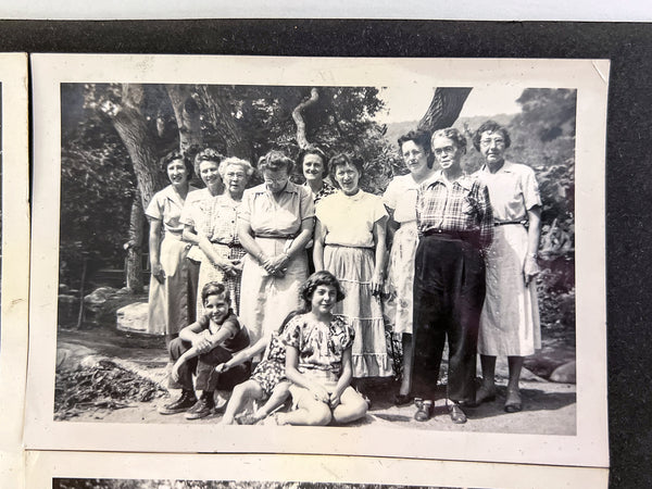 Teenage girl's vernacular photo album of multigenerational women in California ca. 1955