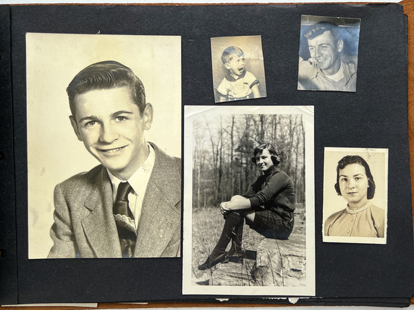 Teenage girl's vernacular photo album of multigenerational women in California ca. 1955