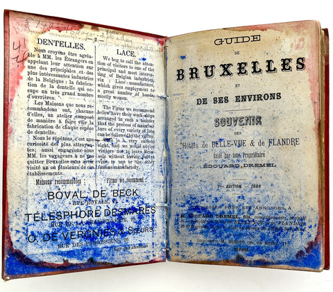 Guide de Bruxelles et de ses environs. Souvenir des Hotels de Belle-Vue et de Flandre. (1886)