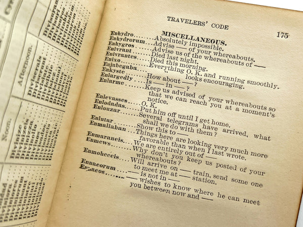 Blair & Co.'s Travelers' Code, compiled from Lieber's Standard Telegraphic Code