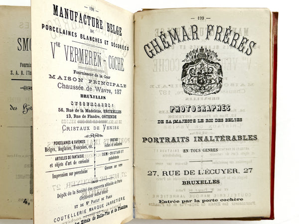 Guide de Bruxelles et de ses environs. Souvenir des Hotels de Belle-Vue et de Flandre. (1886)