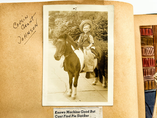1939 Mount Vernon Academy student scrapbook with drawings related to Seventh-day Adventist eschatology (plus photos and cartoons and boy stuff)