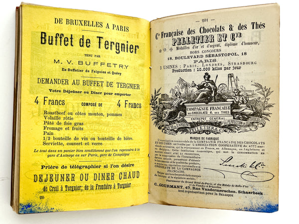 Guide de Bruxelles et de ses environs. Souvenir des Hotels de Belle-Vue et de Flandre. (1886)