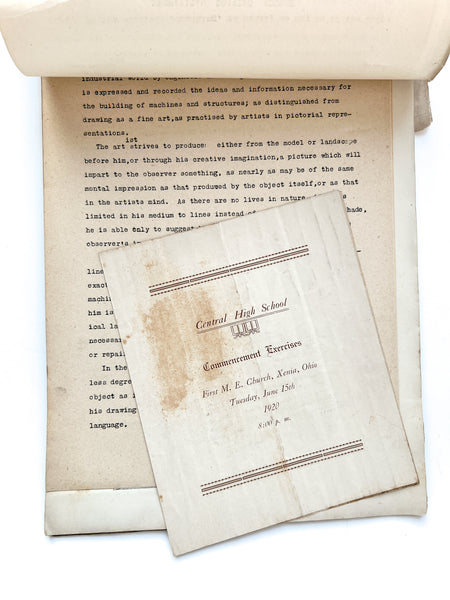 Mechanical Drawing Course, Manual Training Department, Central High School, Xenia, Ohio.