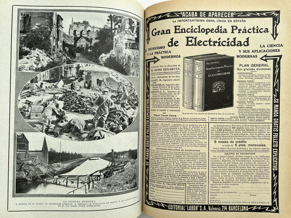 Blanco y Negro: revista ilustrada, Año 27, Números 1363-1383. Bound volume of 27 issues, complete consecutive run from July 1-December 30, 1917