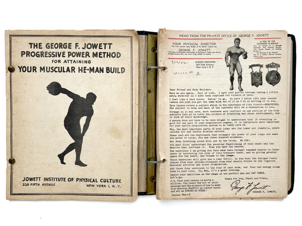 The George F. Jowett Progressive Power Method for Attaining Your Muscular He-Man Build (Lessons 1-12, complete)