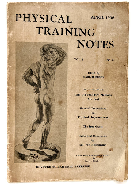 Physical Training Notes. Vol. I, No. 3. April, 1936