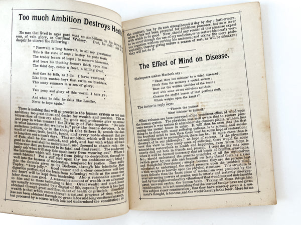 Shakespeare's Seven Ages of Man's Life (Brown's Almanac 1869)