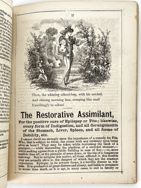 Shakespeare's Seven Ages of Man's Life (Brown's Almanac 1869)