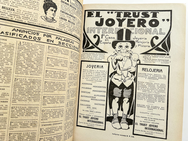 Blanco y Negro: revista ilustrada, Año 27, Números 1363-1383. Bound volume of 27 issues, complete consecutive run from July 1-December 30, 1917